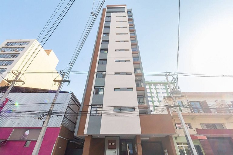 Studio aconchegante no centro da cidade l Próximo ao Shoppin