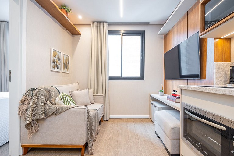 Apartamento completo no centro, próximo ao mercado municipal