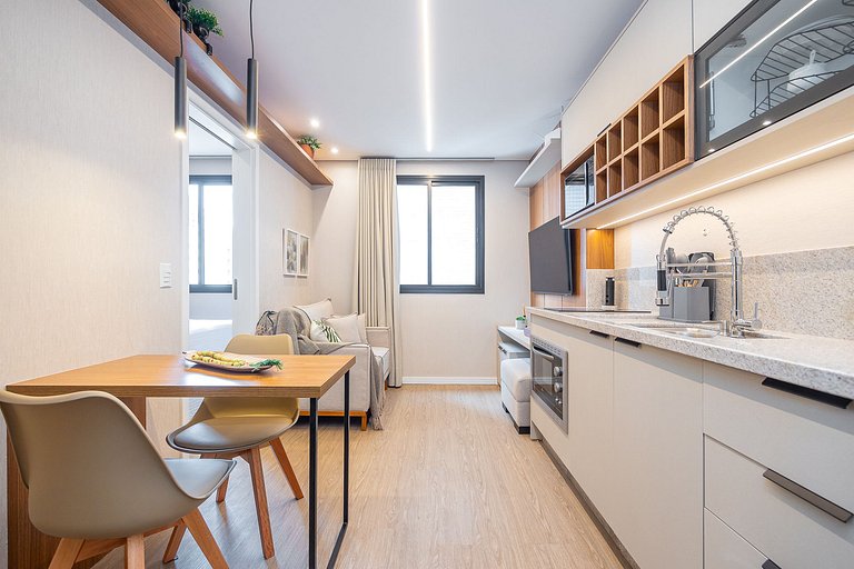 Apartamento completo no centro, próximo ao mercado municipal