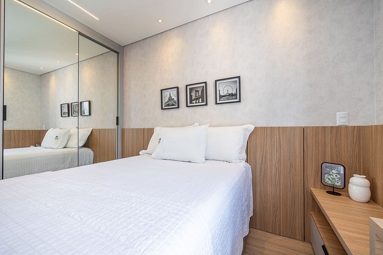 Apartamento decorado completo no Centro, próximo ao mercado