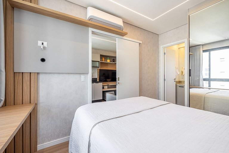 Apartamento decorado completo no Centro, próximo ao mercado