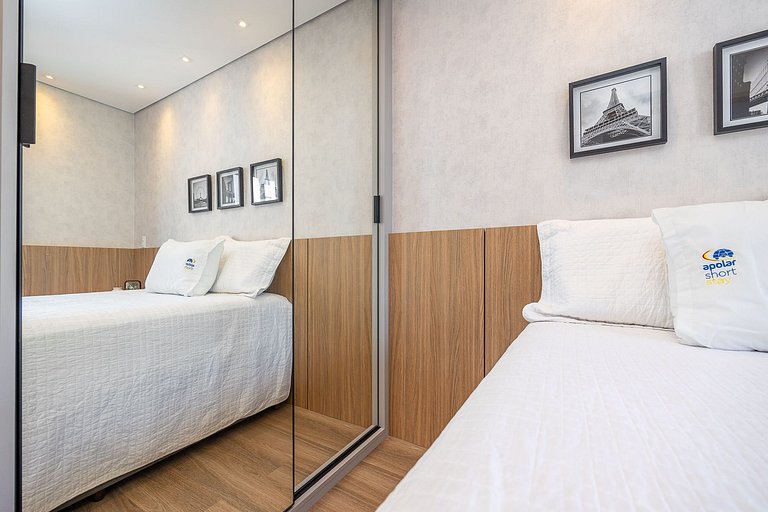 Apartamento decorado completo no Centro, próximo ao mercado