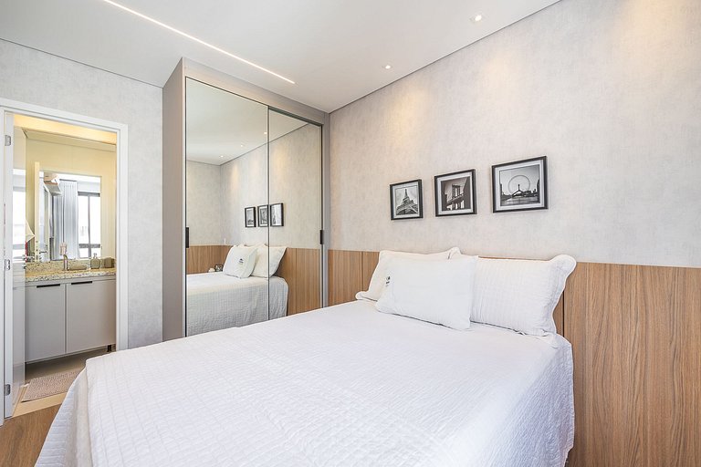 Apartamento decorado completo no Centro, próximo ao mercado