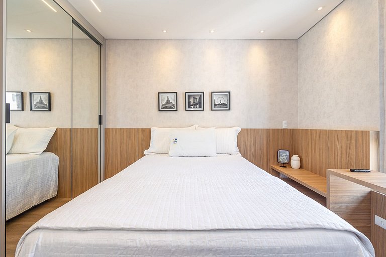 Apartamento decorado completo no Centro, próximo ao mercado