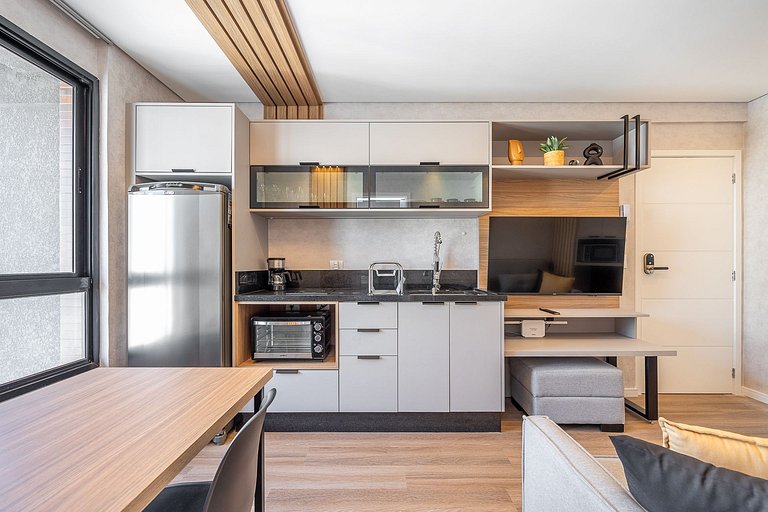 Apartamento decorado completo no Centro, próximo ao mercado