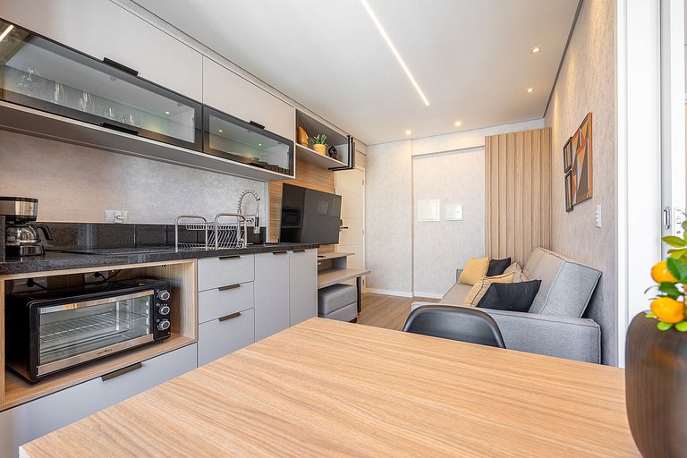Apartamento decorado completo no Centro, próximo ao mercado