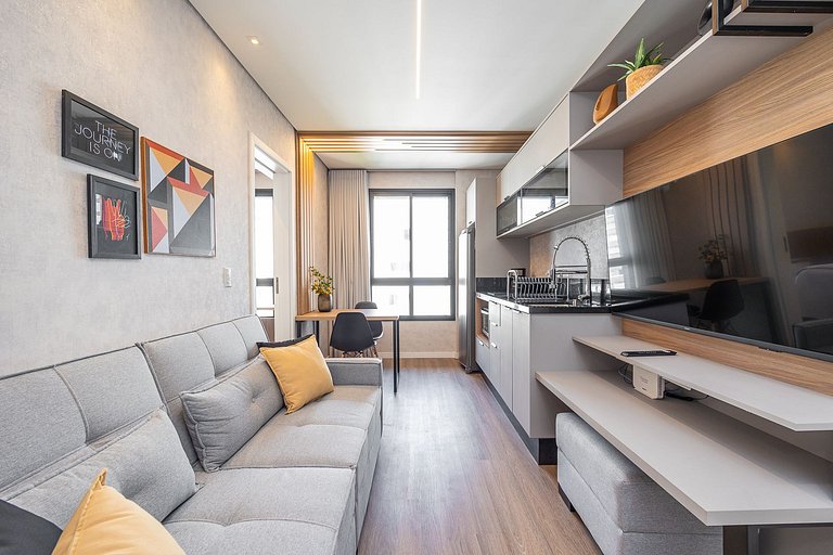 Apartamento decorado completo no Centro, próximo ao mercado