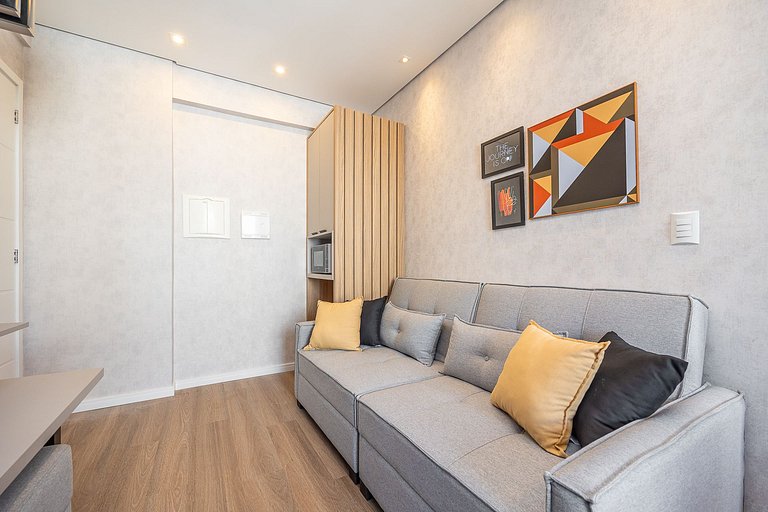 Apartamento decorado completo no Centro, próximo ao mercado