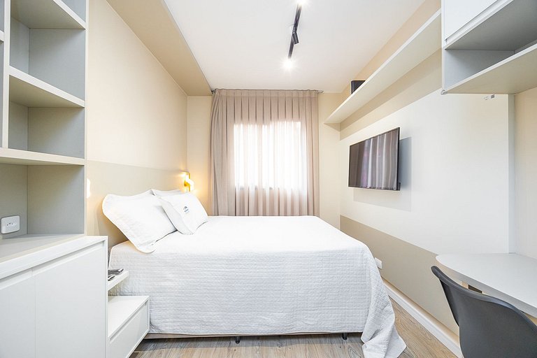 Apartamento 1 Quarto no Novo Mundo l Prox. ao Shopping Palla