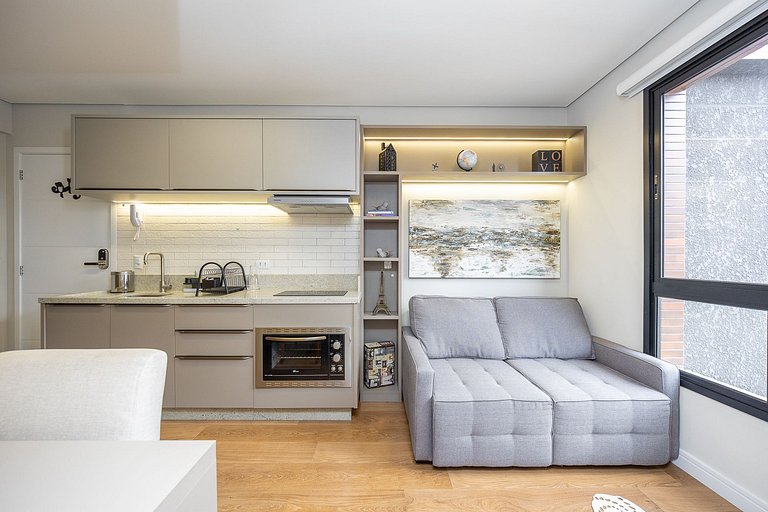 Apartamento finamente decorado no Centro, próximo ao mercado
