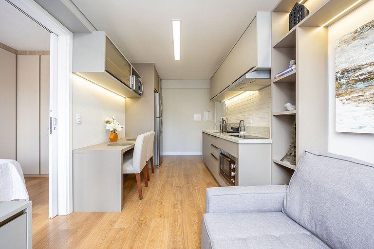 Apartamento finamente decorado no Centro, próximo ao mercado