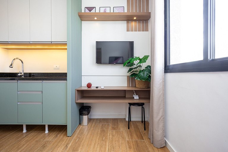 Apartamento finamente decorado no centro, com capacidade par