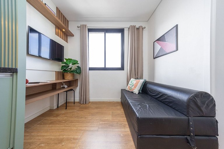 Apartamento finamente decorado no centro, com capacidade par