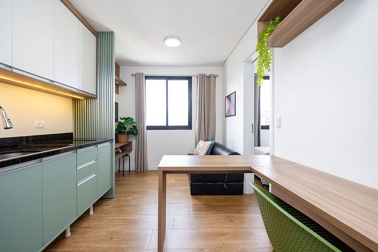 Apartamento finamente decorado no centro, com capacidade par