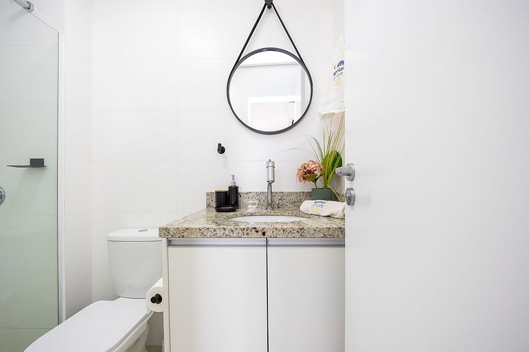 Apartamento finamente decorado no centro, com capacidade par