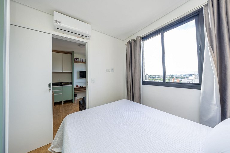 Apartamento finamente decorado no centro, com capacidade par