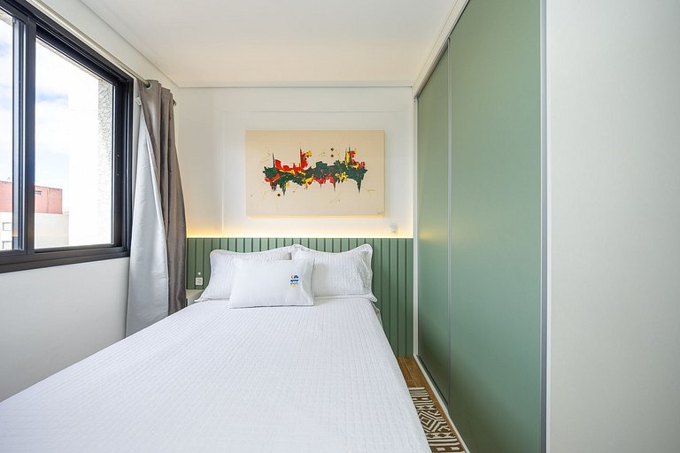 Apartamento finamente decorado no centro, com capacidade par