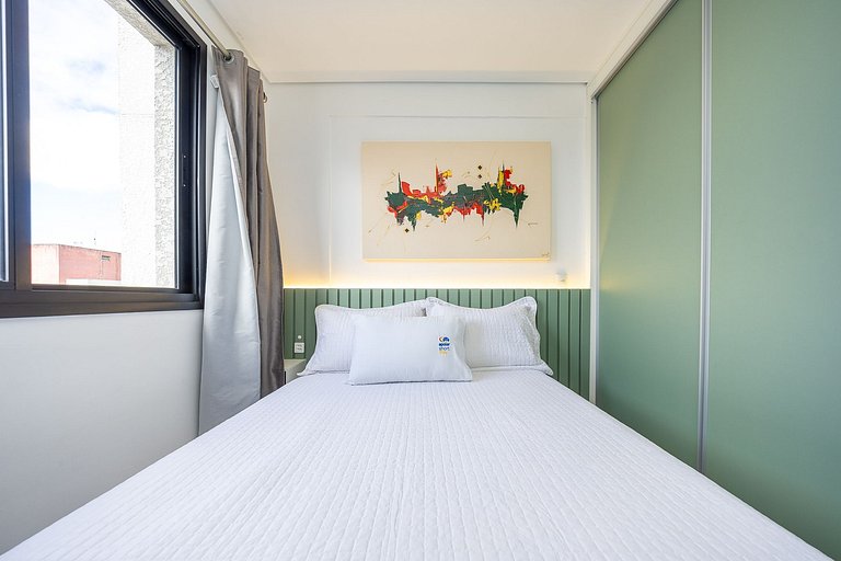 Apartamento finamente decorado no centro, com capacidade par