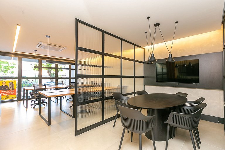 Apartamento finamente decorado no centro, com capacidade par