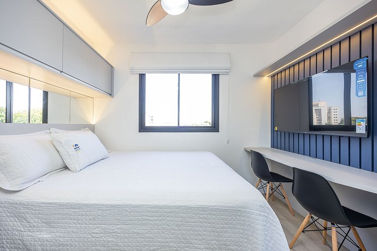 Apartamento 01 quarto no Novo Mundo l Prox. ao Shopping Pall