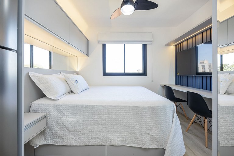 Apartamento 01 quarto no Novo Mundo l Prox. ao Shopping Pall