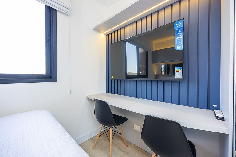 Apartamento 01 quarto no Novo Mundo l Prox. ao Shopping Pall