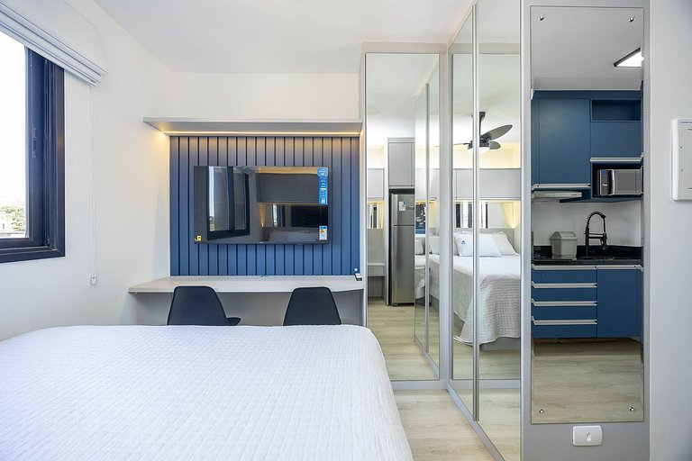 Apartamento 01 quarto no Novo Mundo l Prox. ao Shopping Pall