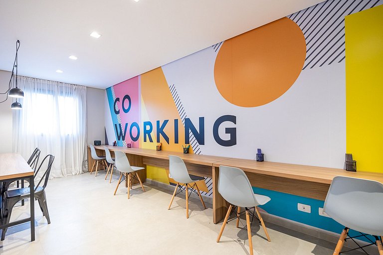 Apartamento finamente decorado no Novo Mundo l Prox. ao Shop