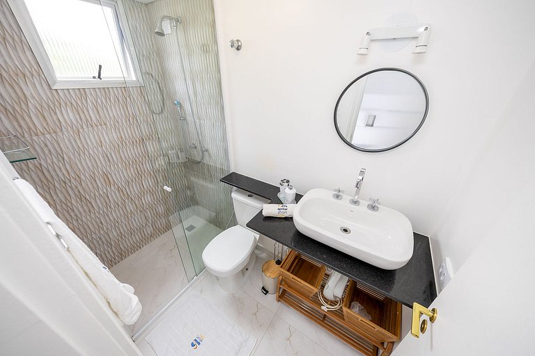 apartamento 3 quartos finamente decorado em Curitiba, até 4