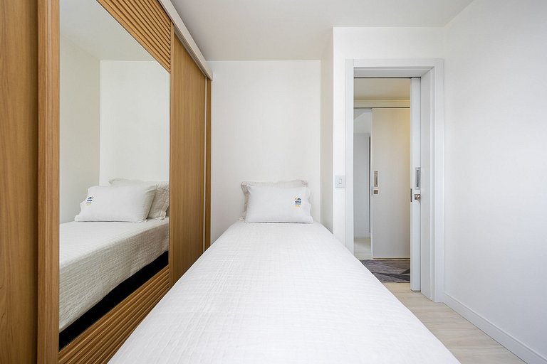 apartamento 3 quartos finamente decorado em Curitiba, até 4