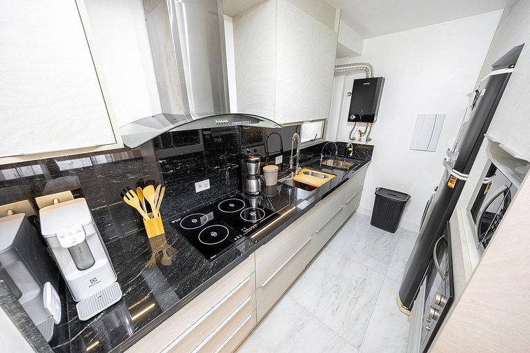 apartamento 3 quartos finamente decorado em Curitiba, até 4