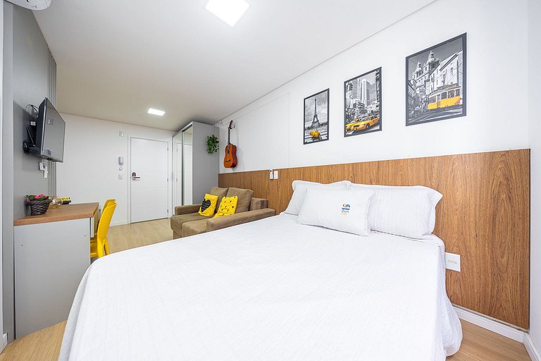 Apartamento decorado completo no Centro, próximo ao mercado