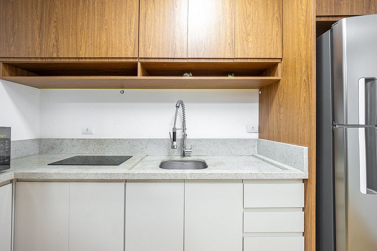 Apartamento decorado completo no Centro, próximo ao mercado