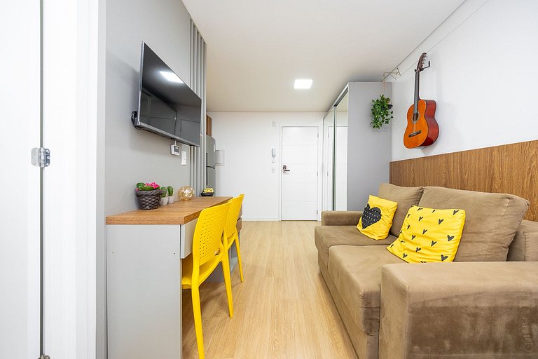 Apartamento decorado completo no Centro, próximo ao mercado
