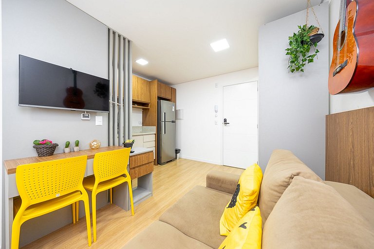 Apartamento decorado completo no Centro, próximo ao mercado