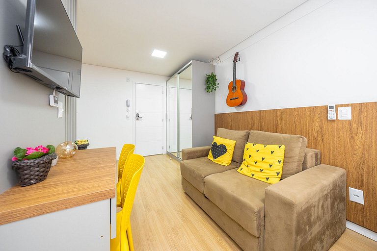 Apartamento decorado completo no Centro, próximo ao mercado