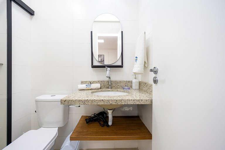 Apartamento decorado completo no Centro, próximo ao mercado