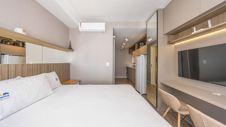 Apartamento Mobiliado no Centro com Wi-Fi e Lazer Completo