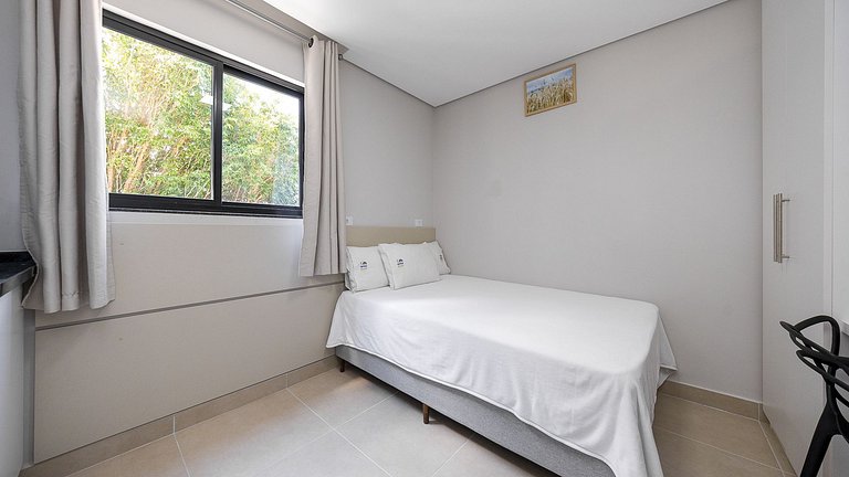 Studio moderno e decorado no Rebouças – pronto para morar