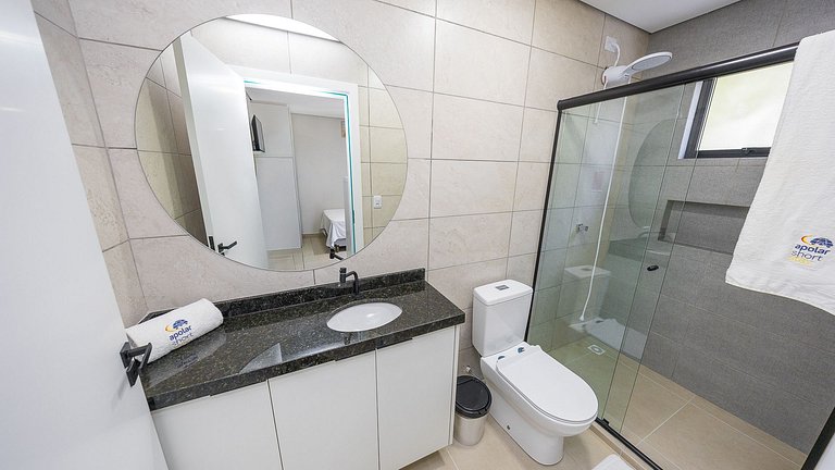 Studio moderno e decorado no Rebouças – pronto para morar