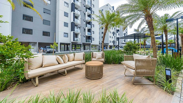 Apartamento 2 Quartos Finamente Decorado no Hauer – Completo
