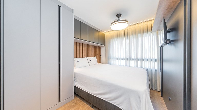 Studio de Alto Padrão no Centro – Totalmente Mobiliado, com