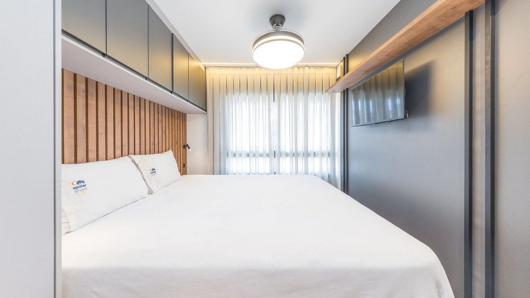 Studio de Alto Padrão no Centro – Totalmente Mobiliado, com