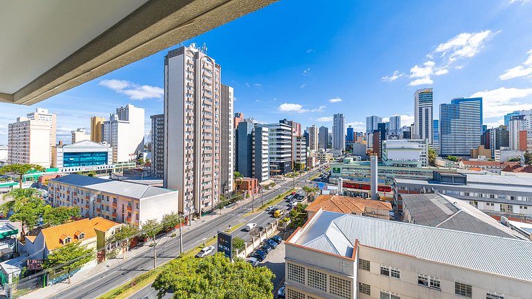 Studio de Alto Padrão no Centro – Totalmente Mobiliado, com