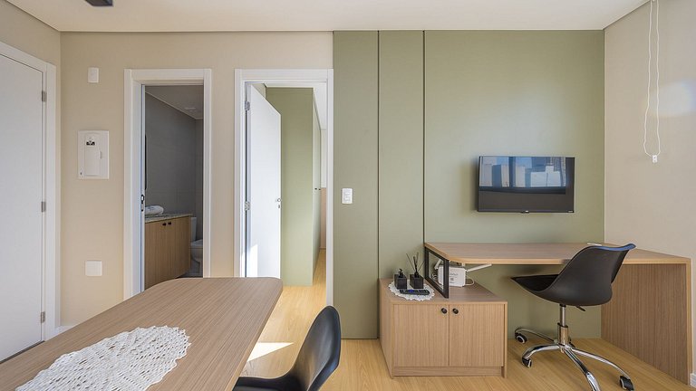 Apartamento 1 Quarto Mobiliado | Praticidade no Centro de Cu