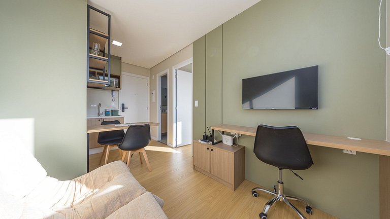 Apartamento 1 Quarto Mobiliado | Praticidade no Centro de Cu