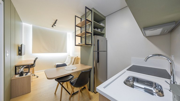 Apartamento 1 Quarto Mobiliado | Praticidade no Centro de Cu