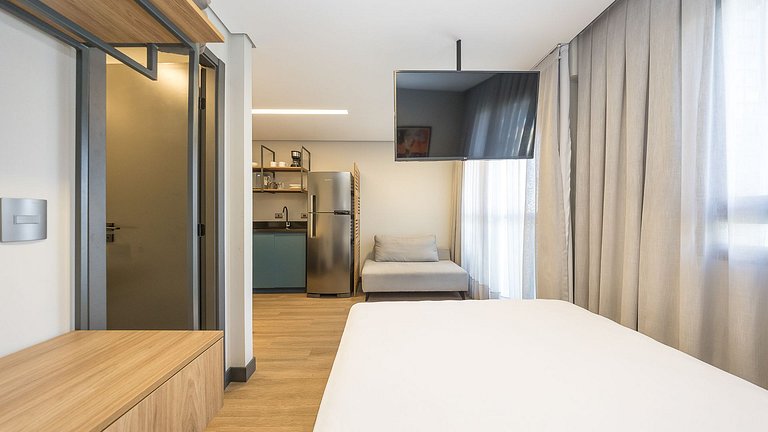 Studio Completo no Água Verde | Mobiliado e Pronto para Mora
