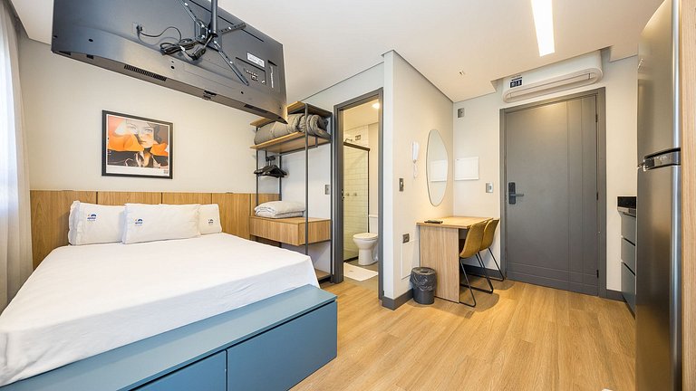 Studio Completo no Água Verde | Mobiliado e Pronto para Mora