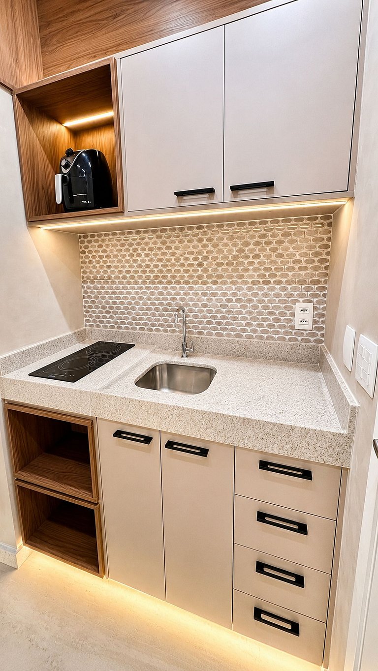 Studio mezanino com vista | Livreh Mirante